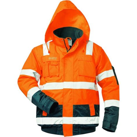 SAFESTYLE Warnpilotenjacke Jonas,Gr.XL,orange/blau (1/4)