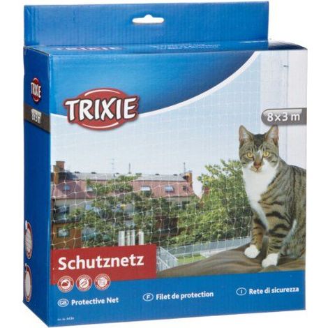 Trixie Red de protección transparente para gato 8x3m