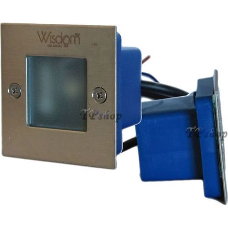 FARETTO SEGNAPASSO LED AD INCASSO SEGNAPASSI CALPESTABILE 90 LUMEN 1W XC-HQ01 Luce Fredda 6500K