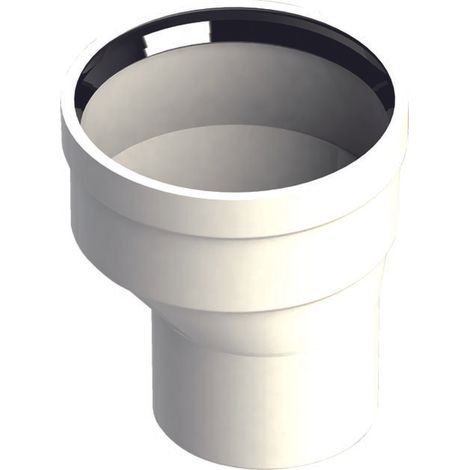 Asymmetrischer PP-Adapter Ø80/100 - Stecker Ø80 / Buchse Ø100