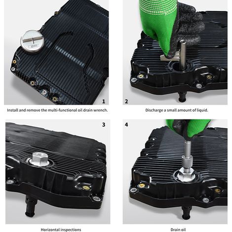 Ausla - Kit di riempimento olio trasmissione in metallo, kit per cambio fluido trasmissione automatica per modelli a 9 velocità con custodia portatile (1/5)