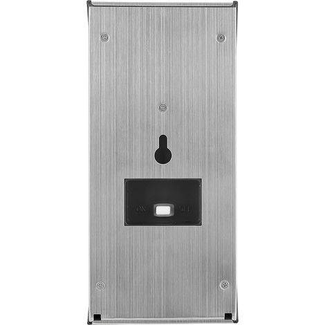 Lampe de jardin/murale à détecteur de mouvement PIR solaire avec 2 LED, argentée et blanche pure.