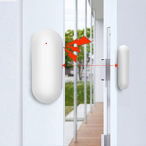 Wireless Home Alarm Kit, WiFi Door and Window Sensor, Smart Door Status Detection, Phone Alert, Works with Smart Life App (1/5)