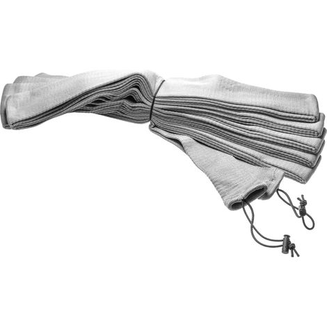 vhbw Protective Sleeve compatible with Nilfisk Supreme 250, 150 Central Vacuum Cleaner Hoses - Ø 60 mm, 11 m long, Grey (1/2)