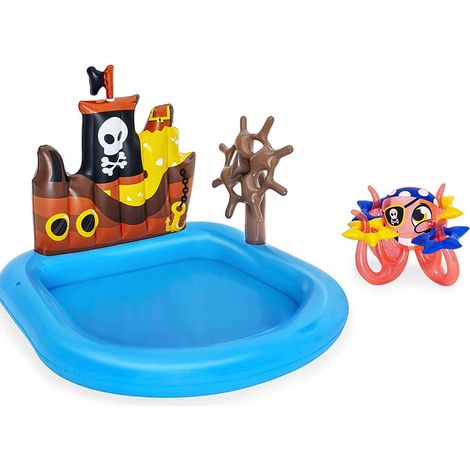 BESTWAY PLAY CENTER NAVE PIRATI GONFIABILE 140 X 130 X 104 CM (1/10)