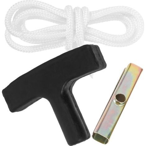 Poignée de Démarreur pour Tronçonneuse 78Cm Poignée de Traction en Plastique et Fer Mécanisme de Démarrage Robuste Accessoire de Remplacement pour Scie à Chaîne Usage (1/5)