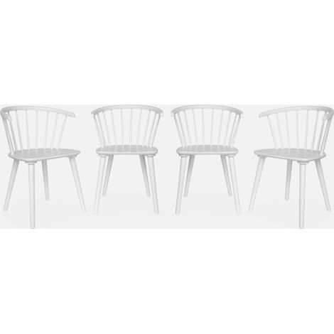Set di 4 sedie in legno