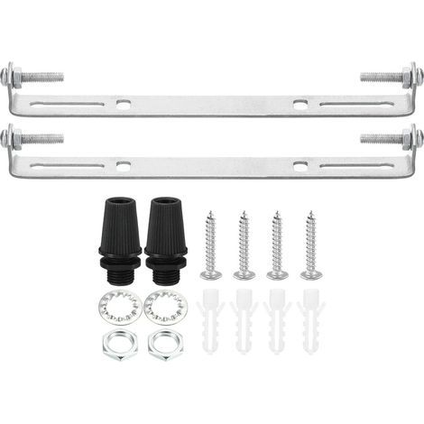 Support de Fixation Plafonnier 170mm 2pcs avec Vis Rondelle Écrou Lumière Luminaire Montage Support Plaque 6 virgule 69 x 0 virgule 71 x 0 25mm 20mm (1/4)