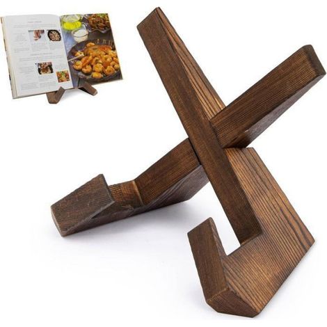 Support à livres - étagère - serre-livres - porte-recettes pour la cuisine - étagère à recettes pour le plan de travail -
