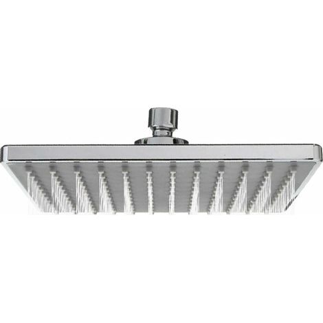 SHINING HOUSE Cabezal de ducha tipo lluvia cuadrado de 8", ajustable, G1/2, cromo pulido (1/5)