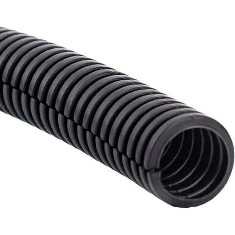 BRICOOMARKET Gaine pour câble électrique automobile, gaine ondulée flexible, revêtement de protection en PP, gaine fendue, manchon isolant, tube conducteur, gestion des câbles extérieurs, longueur 11  (1/4)