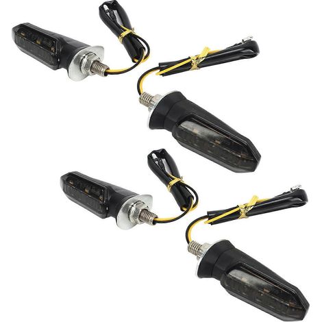 Clignotants LED pour motos, mini clignotants avant et arrière, étanches, universels pour scooters de plage (1/5)