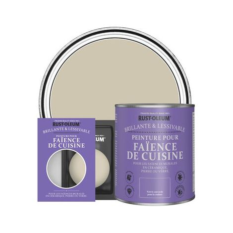 Peinture pour Faïence de Cuisine, Finition Brillante - Sauge Argentée (1/3)
