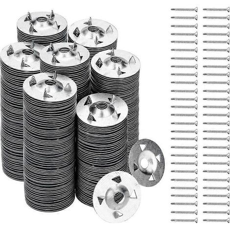 Vis et rondelles pour panneaux de mousse facilitant l'installation (1/5)