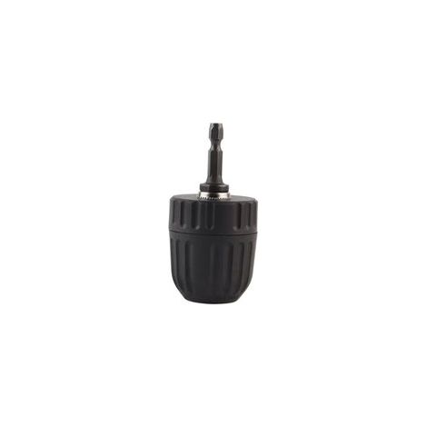 Adaptateur de conversion à changement rapide pour mandrin de perceuse sans clé 3/8-24UNF, capacité de 0,8 à 10 mm, avec tige hexagonale de 1/4" (1/4)