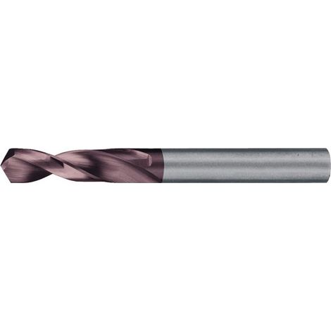 Foret hélicoïdal DIN 6539 type N D. nominal 2,1 mm VHM TiAlN DIN 6535 HA extra court (1/4)