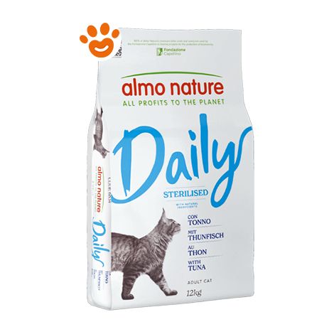 Almo Nature Cat Adult Daily Sterilised con Tonno - Sacco 12 Kg -