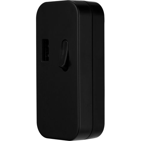 Interrupteur intermédiaire à câble REV 0033050512, avec USB-A, noir