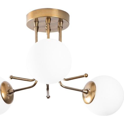 Plafón de techo Marga Oro (3 luces) (1/5)