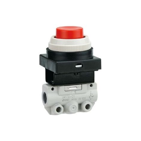 Vannes mécanique SMC VM100 Bouton poussoir Pneumatic Relay, G 1/8, 1/8pouces ( Prix pour 1 )