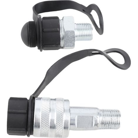 Accouplement hydraulique rapide M16x1.5 mâle femelle en acier chromé pour flexible haute pression avec clapet anti-retour (1/5)