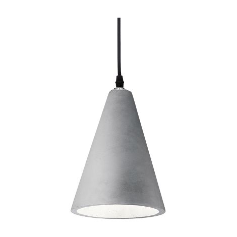 Ideal Lux Oil - Suspension à 1 lumière, gris ciment, E27 (1/4)