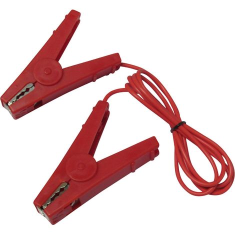 Insulated Electric Fencing Crocodile Clips X2 (Double Ended Alligator Electrical Test Leads)