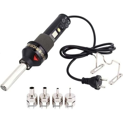Pistolet à chaleur, 220V 450W Station de soudage électronique réglable pour pistolet à chaleur Station de dessoudage avec écran LCD - RW (1/4)