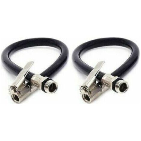 2pc pneu mandrin gonfleur pompe tuyau véhicule pneu gonfleur tuyau haute qualité pneu gonfleur tuyau noir caoutchouc remplissage pneu Air tuyau 2 pièces (1/4)