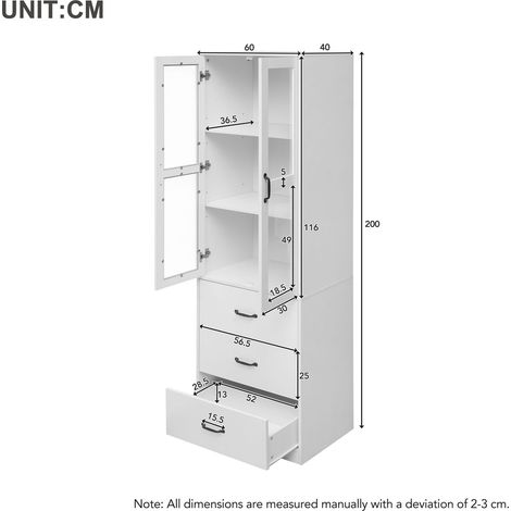 Bücherregal aus MDF in Weiß 103 x 52.5 x 22 cm HOMAIRE (1/5)
