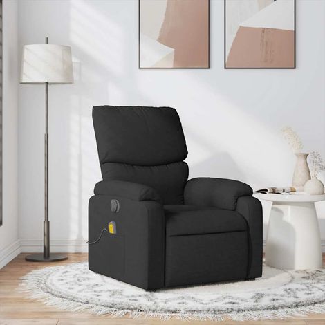 Massagesessel Schwarz Stoff (1/5)
