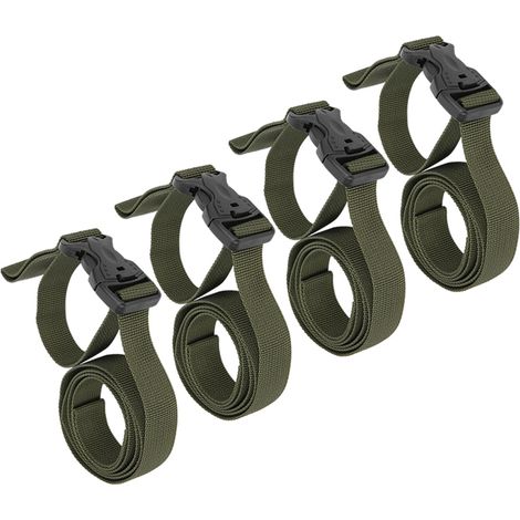 Sangle de bagage pour tente extérieure avec double boucle de sécurité, corde de fixation pour valise (1/5)