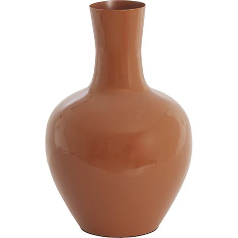 Light & Living Vase NANA in Dunkelorange Glanz – Ø33x50 cm (1/3)