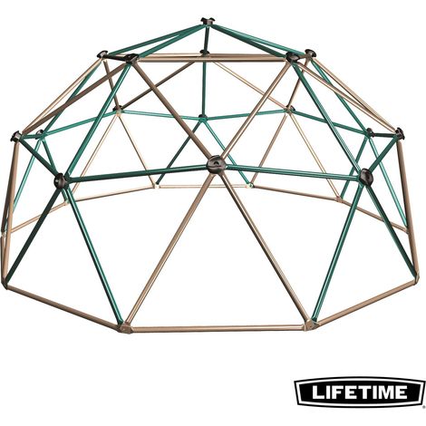 Lifetime – Dome d'escalade pour enfants – Acier galvanisé – Prises en polyéthylène haute densité – Dimensions 305 x 305 x 152 cm – Charge max 270 kg – 90136