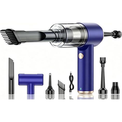 Mini aspirapolvere per auto: 6000 Pa 4 in 1 USB (1/5)
