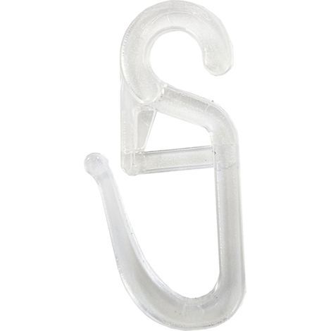 120 Pcs Crochet Rideaux, Clips de Rideau en Plastique, Roulant Crochets de Rideaux Transparent pour Voie Type Rideau (1/5)