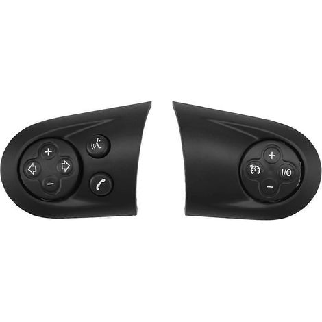 2 cubiertas para interruptores de control multifunción del volante para R55 R56 R57 R58 R59 R60 R61 (1/5)