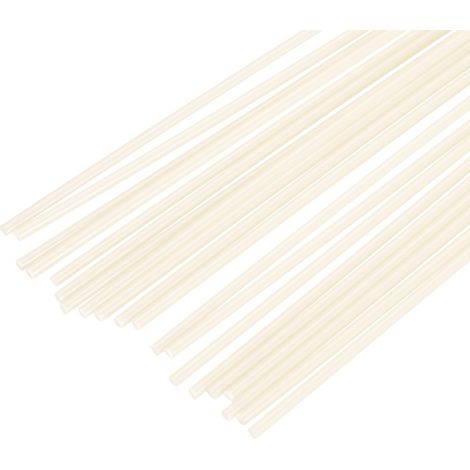 20Pcs de Baguettes de Soudage en Plastique ABS de 8 Pouces pour Soudeur Plastique, Pare-Chocs de Voiture, Réparation de Kayak, Réparation Plastique Quotidienne, Couleur Jaune Clair (1/5)
