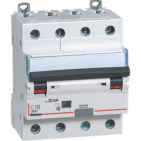 BTicino GN8843AC10 Interruttore Magnetotermico Differenziale BTDIN60 4P tipo AC 10A (1/2)