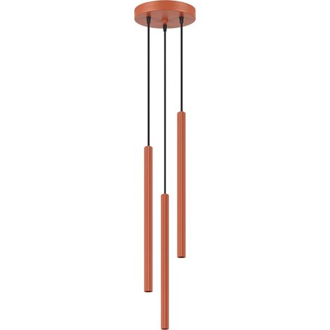 Lampade a sospensione Arche ocra rossa 20x120x20cm Sollux (1/5)