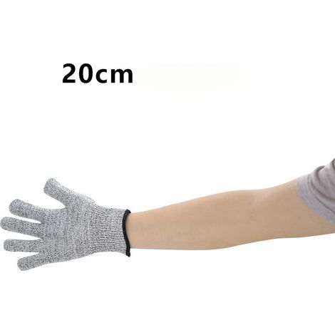 3 paia manicotti protezione braccia lavoro sicurezza anti-graffio animale proteggi-braccio, grigio, 20cm