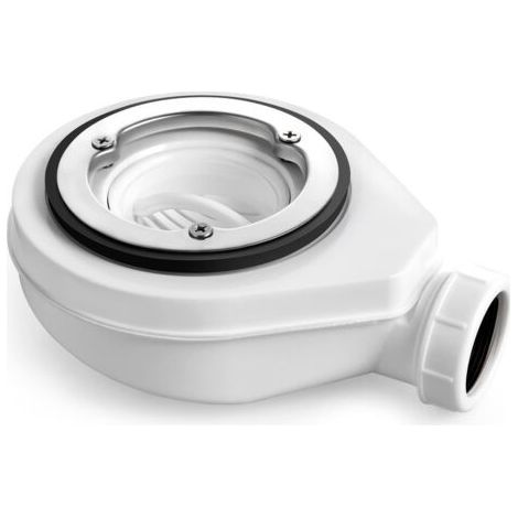 Siphon de receveur de douche 90 mm, diamètre de sortie 40/50 mm, bonde avec siphon pour cabines de douche, bonde de douche avec siphon anti-odeurs + filtre à cheveux (1/4)