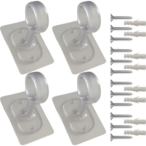 Support Plafond De Tringle À Rideau Crochet Télescopique Fixation Solide Fixation Plafond Tringle Rideau Robuste Mur, Douche, Porte, Appartement, Dortoir Universitaire, (1/5)