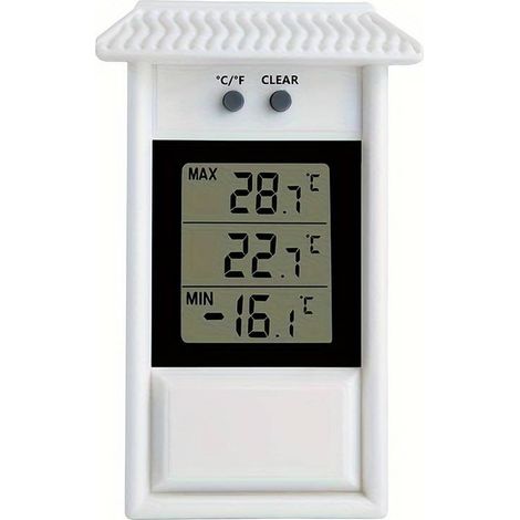 Digitales Thermometer, Haus- und Gartenthermometer, geeignet für Gewächshauspflanzungen, Gartenthermometer mit Speicherfunktion