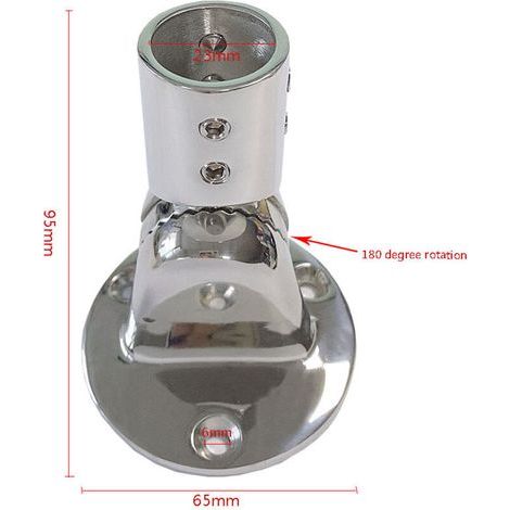 Nouveau support d'antenne de 25 mm en acier inoxydable 316 avec tête filetée, accessoires de quincaillerie marine et nautique. (1/3)