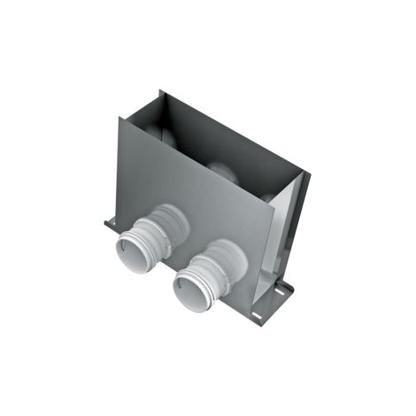 Plenum terminal coudé pour grille 2x75 - EconoFlex - PTCGOV0275350150 ECONOPRIME - PTCGOV0275350150