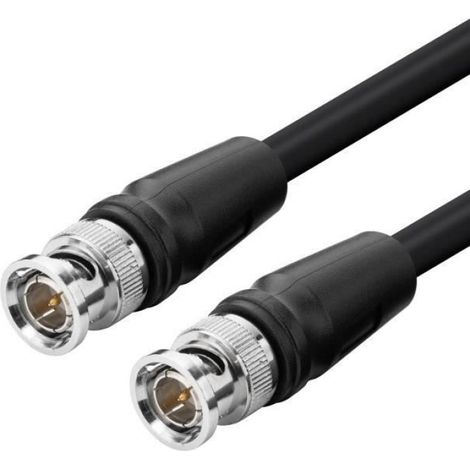 Câble BNC 12G-SDI - - 2M - Noir - Vidéo - Connecteur BNC