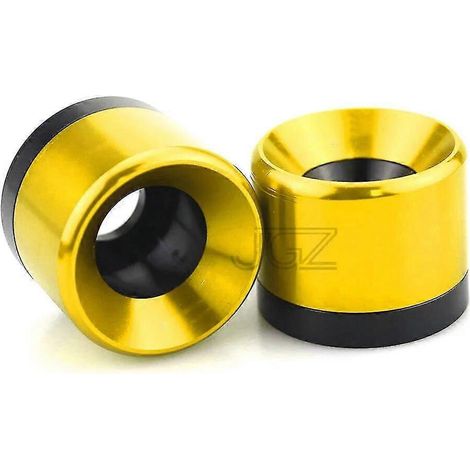Paar CNC-gefräste Aluminium-Vorderrad-Achsen-Gabel-Sturzpads für Yamaha XMAX 250 300 2017 2018 – Gold