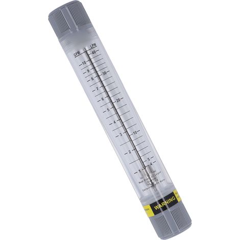 Transparenter Acryl-Durchflussmesser, G1-Innengewinde, präzise Skala von 1-10 GPM, Schlauchtyp (1/5)