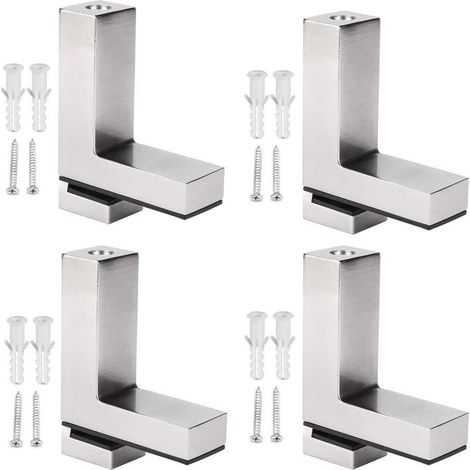 Support de tablette en verre réglable (lot de 4)